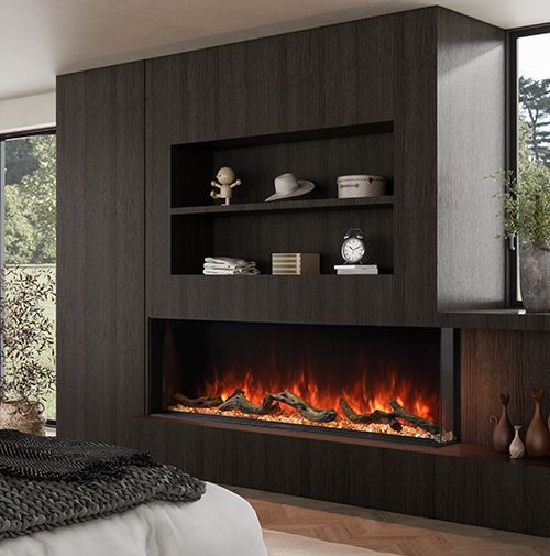 Smart Wi-Fi 3 Sided Electric Fireplace
